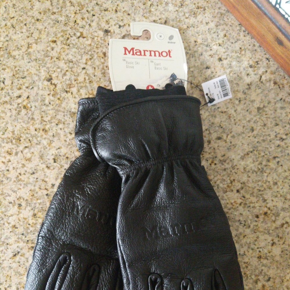 Marmot Genuine Leather Gloves NWT - Medium